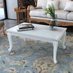 vidaXL Table basse 100x60x42 cm Blanc brillant