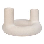 Bougeoir céramique beige ø 13 x 85 cm