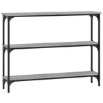 vidaXL Table console sonoma gris 100x22 5x75 cm bois d'ingénierie