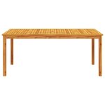 vidaXL Table à manger de jardin 180x90x75 cm bois massif d'acacia