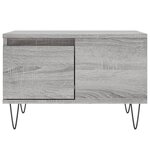 vidaXL Table basse sonoma gris 55x55x36 5 cm bois d'ingénierie