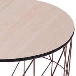 vidaXL Table basse Cuivre Ø 47 cm