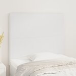 vidaXL Têtes de lit 2 Pièces Blanc 90x5x78/88 cm Similicuir