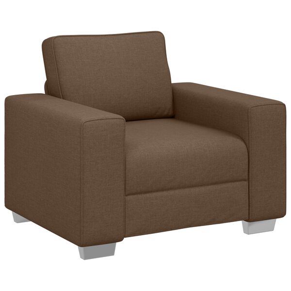 Fauteuil vidaXL Marron 59 cm en Tissu