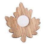 12 mini citrouilles et feuilles en bois adhésives - 3 types et 4 couleurs - 3 7 cm