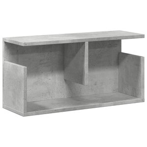 vidaXL Armoire murale 60x20x30 cm gris béton Bois d'ingénierie