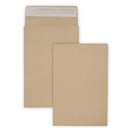 Lot de 20 enveloppes pochettes kraft armé à soufflet marron 176 x 250 + 30 mm