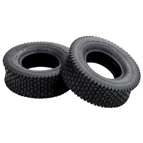 vidaXL Pneus de brouette 2 Pièces 13x5.00-6 4PR Caoutchouc