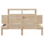 vidaXL Cadre de lit avec tête de lit sans matelas 160x200 cm