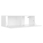 vidaXL Ensemble de meubles TV 3 Pièces Blanc Bois d'ingénierie