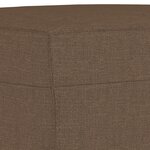 vidaXL Ensemble de canapés 3 Pièces avec coussins marron tissu