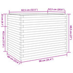vidaXL Jardinière 90x60x68 5 cm bois massif douglas