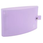 Classeur Pour Fiches Bristol A5 Et 125x200 2 Anneaux 30mm Polypropylène Chromaline Pastel - Couleurs Assorties - X 10 - Exacompta