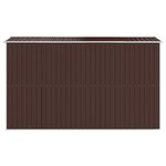 vidaXL Abri de jardin Marron foncé 192x357x223 cm Acier galvanisé