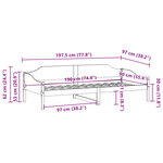 vidaXL Cadre de lit sans matelas 90x190 cm bois de pin massif