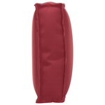 vidaXL Coussin de palette pour dossier Rouge vin 60x40x12 cm Tissu Oxford