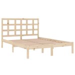 vidaXL Cadre de lit sans matelas 120x200 cm bois massif