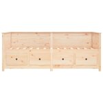 vidaXL Lit de jour sans matelas 75x190 cm bois de pin massif
