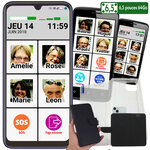 Le smart Initial 6,5p 64 giga avec pochette, coque et vitre protection. smartphone senior pour DEBUTER