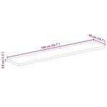 vidaXL Dessus de table 140x50x3 8cm rectangulaire bois massif d'acacia
