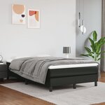 vidaXL Cadre de lit sans matelas noir 120x200 cm similicuir
