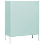 vidaXL Commode Vert menthe 80x35x101 5 cm Acier