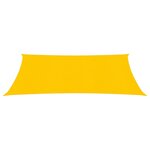 vidaXL Voile d'ombrage 160 g/m² rectangulaire jaune 5x6 m PEHD