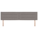 Tête de lit design Lines Taupe 180 cm en tissu