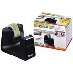 Dérouleur tesafilm® Easy Cut SMART + 1 rouleau eco & clear 10m x 15mm noir x 6 TESA