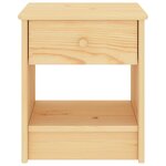 vidaXL Table de chevet naturel 35x30x40 cm bois de pin massif