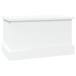 vidaXL Boîte de rangement blanc brillant 50x30x28 cm bois d'ingénierie