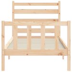 vidaXL Cadre de lit sans matelas 100x200 cm bois massif de pin