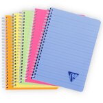 Clairefontaine Cahiers à reliure spiralée 90 Feuilles à réglure 5 Pièces