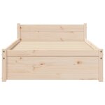 vidaXL Cadre de lit sans matelas bois massif 75x190 cm