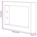 vidaXL Supports d'étagères pour lavabo 2 Pièces blanc rectangulaire acier
