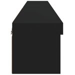 vidaXL Meubles TV avec lumières LED 2 Pièces noir 80x30x30 cm