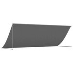 vidaXL Auvent rétractable anthracite 350x150 m tissu et acier