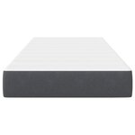 Matelas à ressorts ensachés vidaXL gris foncé Medium 90x200x20 cm en tissu