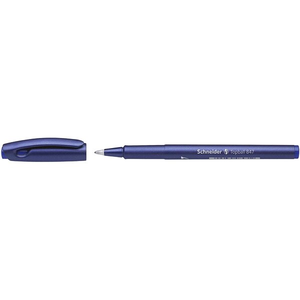 Roller à encre Topball 847 05 bleu x 10 SCHNEIDER