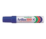 Marqueur '100' permanent indélébile pointe biseautée 7,5 & 12 mm Bleu ARTLINE