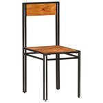 vidaXL Chaises à manger lot de 6 bois d'acacia massif