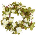 vidaXL Guirlandes de fleurs de Noël 6 Pièces blanc 250 cm