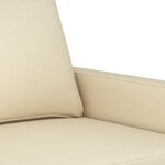 vidaXL Fauteuil Crème 60 cm Tissu