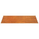 vidaXL Panneaux de toiture 12 Pièces rouillé 100x44 cm Acier corten