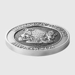 SERPENT ÉMERGENT DU LAIR Cycle sexagénaire chinois Pièce de 2 oz en argent 10000 Francs Tchad 2025
