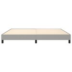vidaXL Cadre de lit sans matelas gris clair 200x200 cm tissu