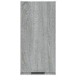 vidaXL Armoire de salle de bain murale Sonoma gris 32x20x67 cm