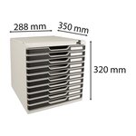Module De Classement Modulo Office 10 Tiroirs Fermables À Clé - Noir - Exacompta