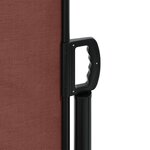 vidaXL Auvent latéral rétractable marron 120x1000 cm