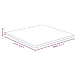 vidaXL Dessus de table 50x50x1 5 cm bambou